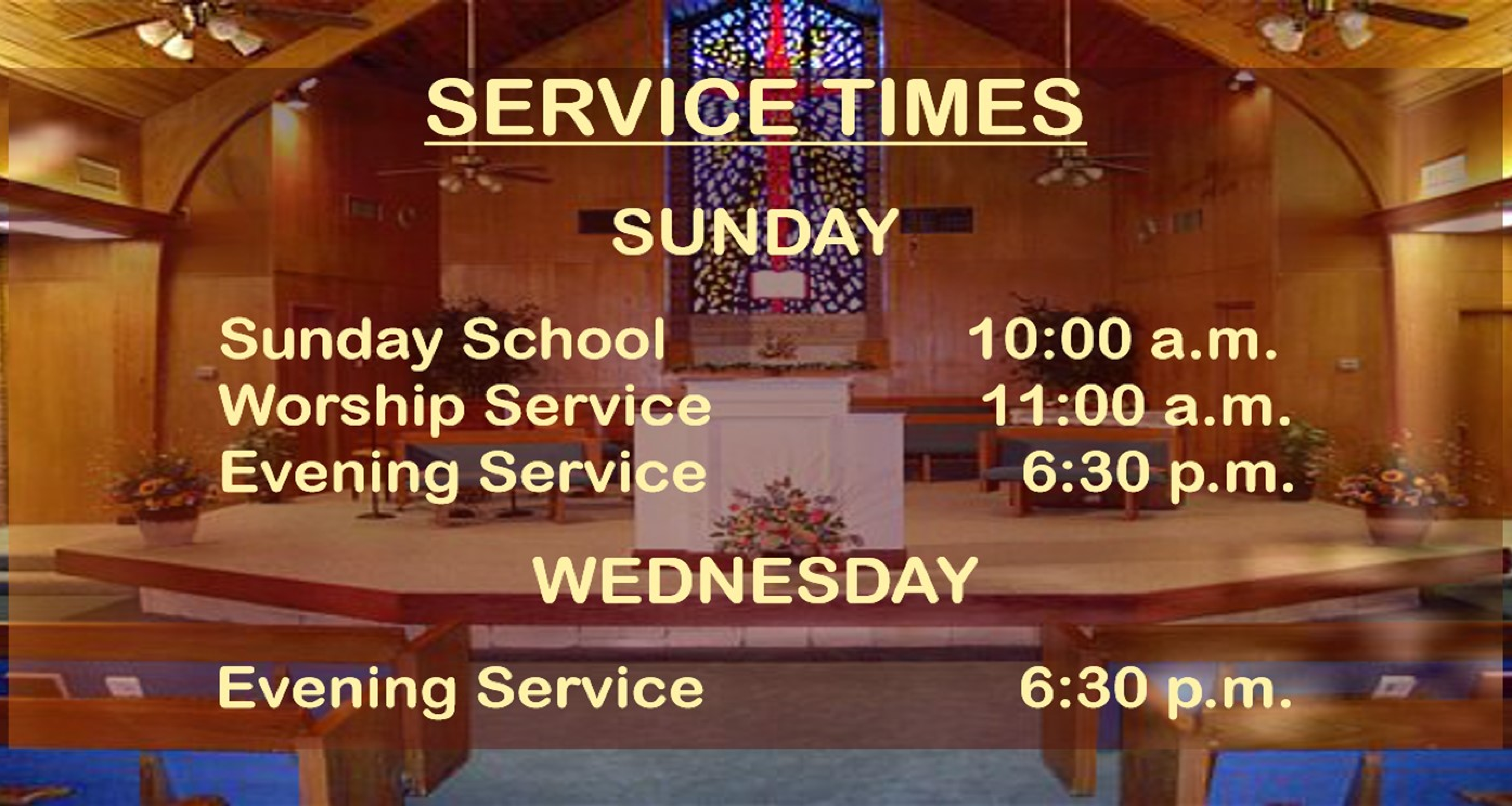 Service Times_church santuary2